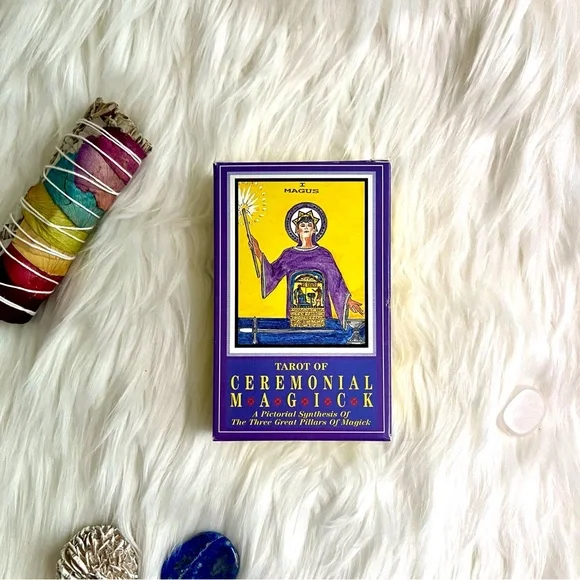 Vintage 1995 Tarot of Ceremonial Magick Deck and Book Set - OOP - RARE